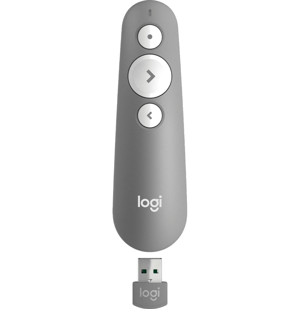 TÉLÉCOMMANDE LASER DE PRÉSENTATION R500s Bluetooth GRIS MOYEN