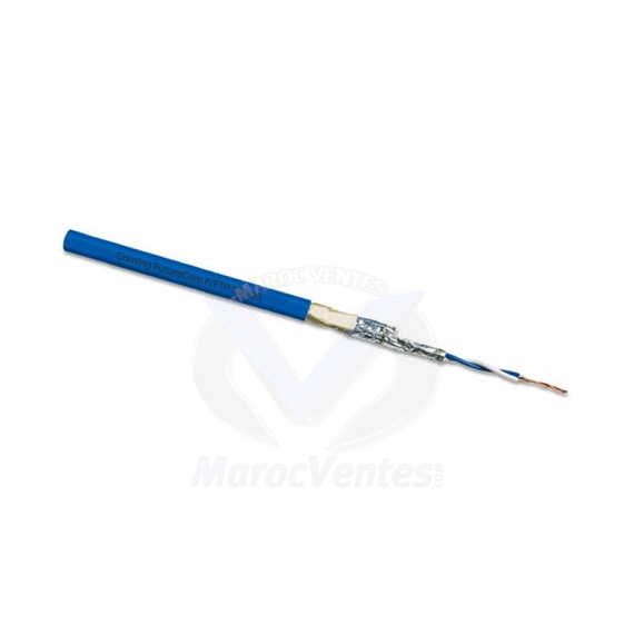 CABLE RESEAU CORNING CAT 6A F/FTP LSZH DCA S2,D2,A1,1000M CABLE RESEAU CORNING
