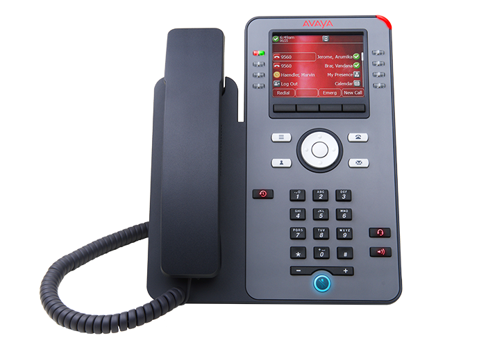 Téléphone IP avec 8 Lignes PoE et 2 Ports Ethernet Wi-Fi et Bluetooth ( avec option carte AVJ100 ) J179