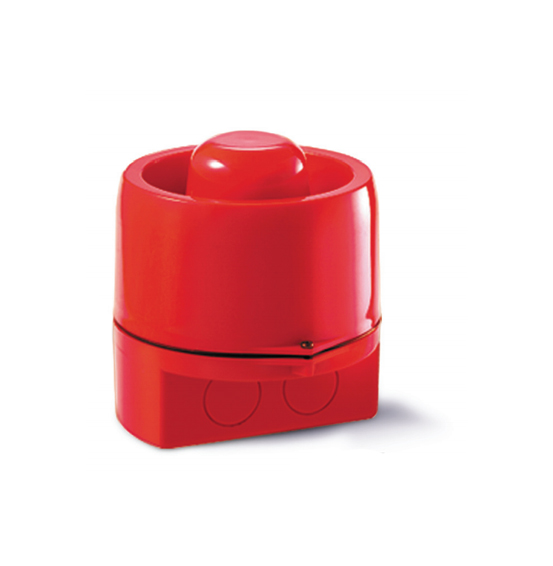 Sirene D'incendie Rouge 24V Sans flach WeatherProof IP65 (CP-400IMC) CP400SR