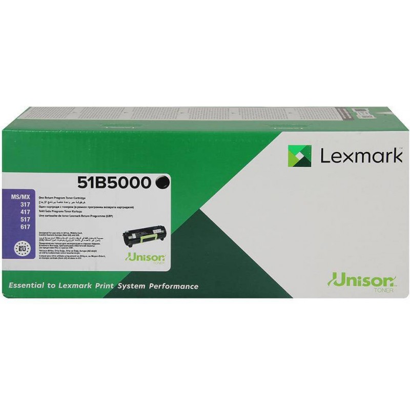 Toner d'origine 2500 pages Noir 51B5000