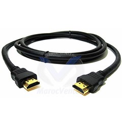 Câble Blindé HDMI (Plaqué OR)