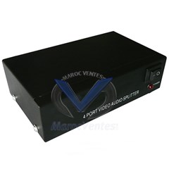 Splitter 1 Entrée AUDIO/VIDEO vers 4 Sorties AUDIO/VIDEO MA-101