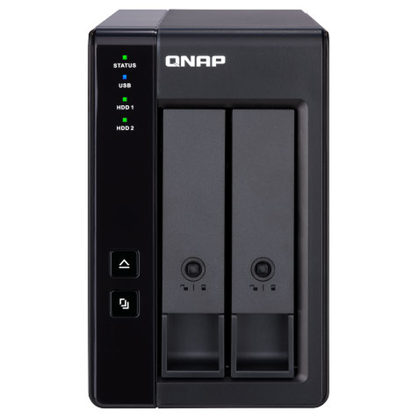 Boitier 2 baies sans disque (boitier nu) USB-C Pour disque 2,5" ou 3,5" SATA III TR-002